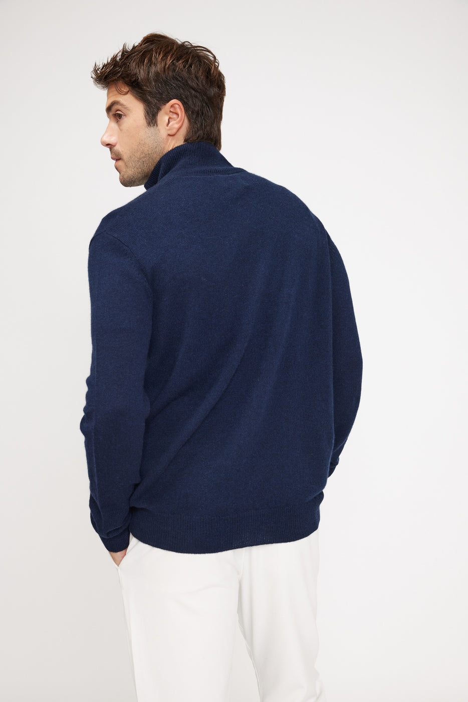 Gilet Zippe Col Montant Zamil - Bleu Marine