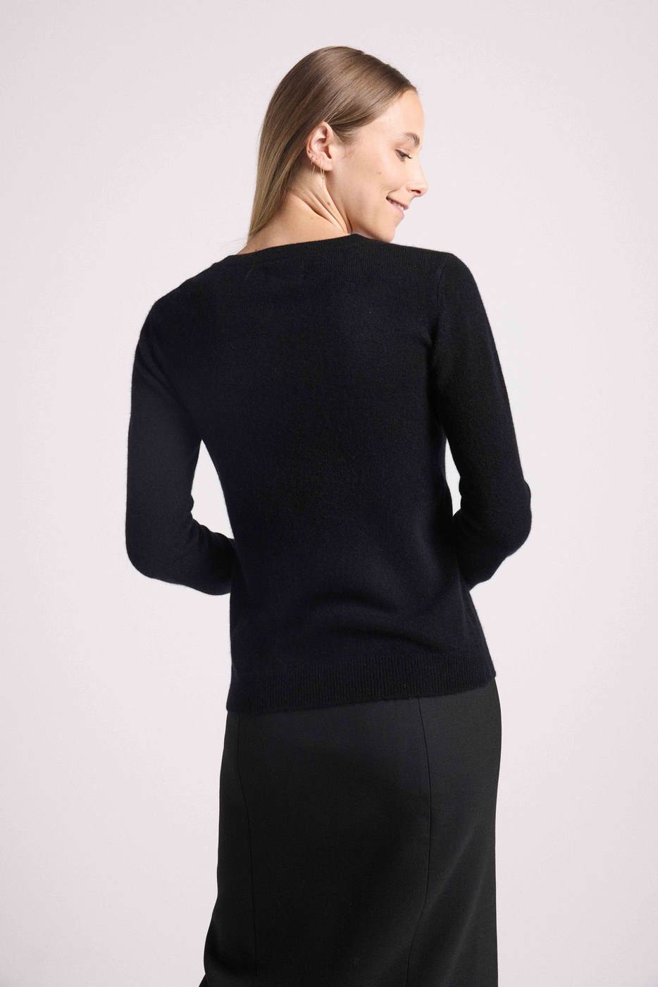 Maglione Girocollo Love Heritage Zaphira - Nero Dorato