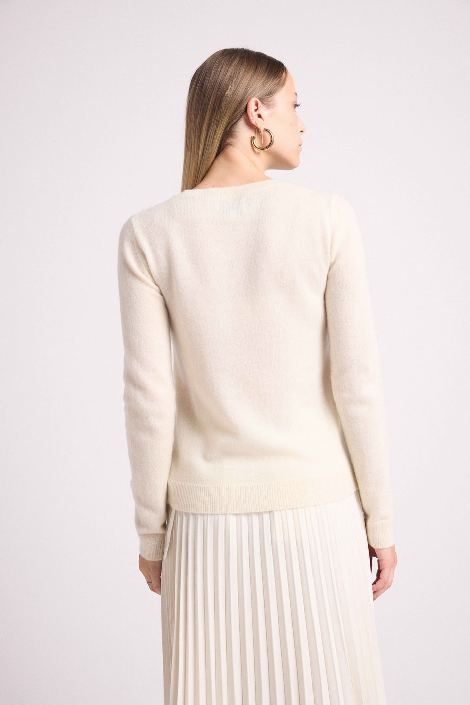 Love Heritage Zaphira Trui met Ronde Hals - Wit Rood