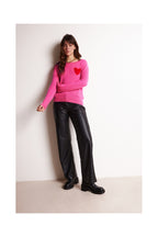 Jersey de Cuello Redondo Love Heritage Zaphira - Rosa Flúor Rojo