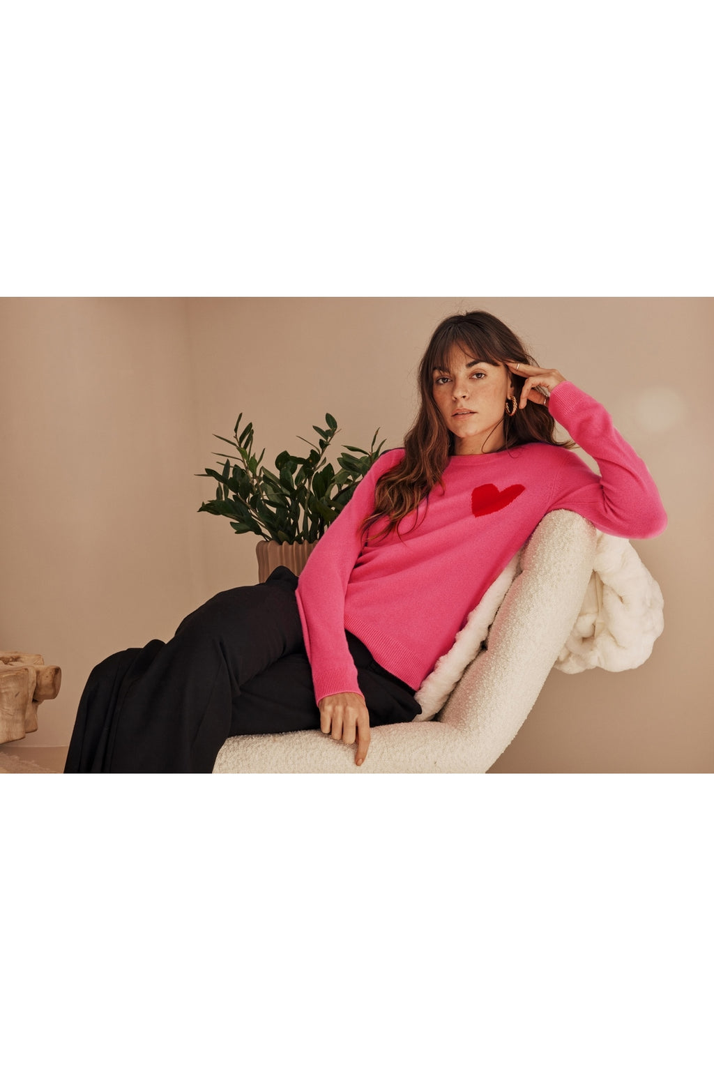 Jersey de Cuello Redondo Love Heritage Zaphira - Rosa Flúor Rojo