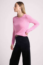Jersey Cuello Redondo Zara - Rosa