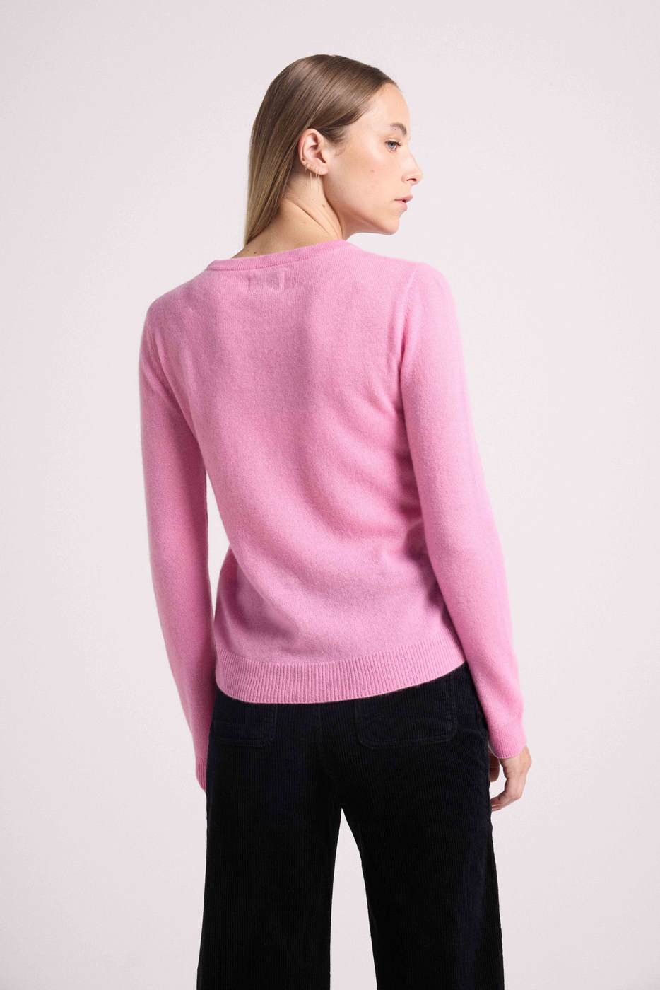 Jersey Cuello Redondo Zara - Rosa