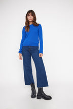 Pull Col Rond Zara - Bleu Roi