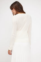 Zara Round-Neck Jumper - White