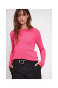 Zara Crew-Neck Jumper - Fluorescent Pink