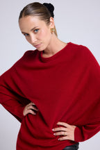 Capa Poncho Zarina - Rojo Burdeos