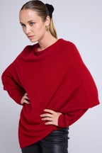 Capa Poncho Zarina - Rojo Burdeos