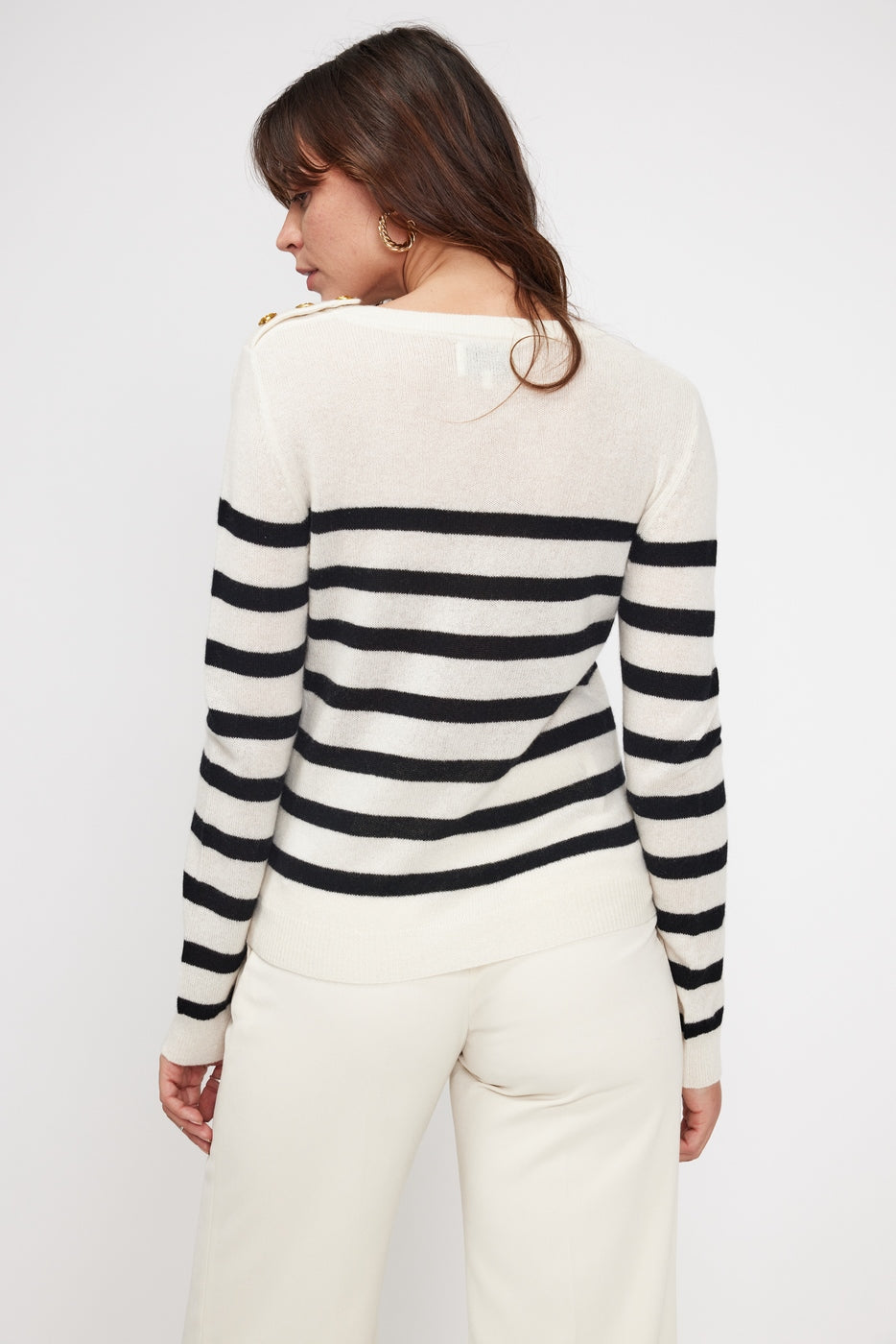 Zarol Breton Jumper - White Black