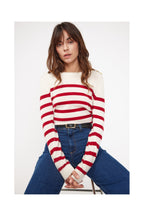 Pull Mariniere Zarol - Blanc Rouge