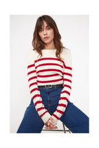 Zarol Marinière Jumper - White Red