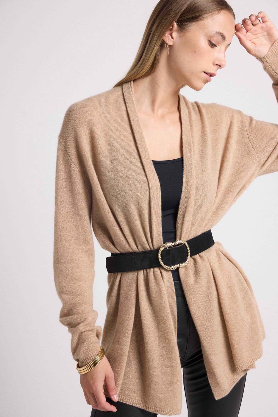Cardigan Tubolare Zassia - Beige Crema