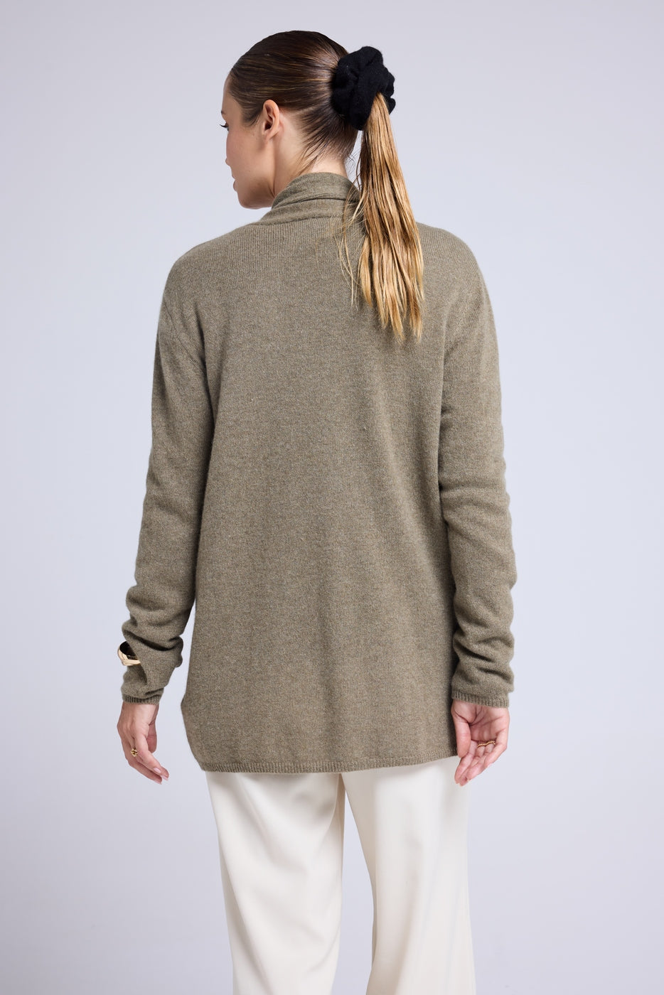 Cardigan Tubolare Zassia - Verde Kaki