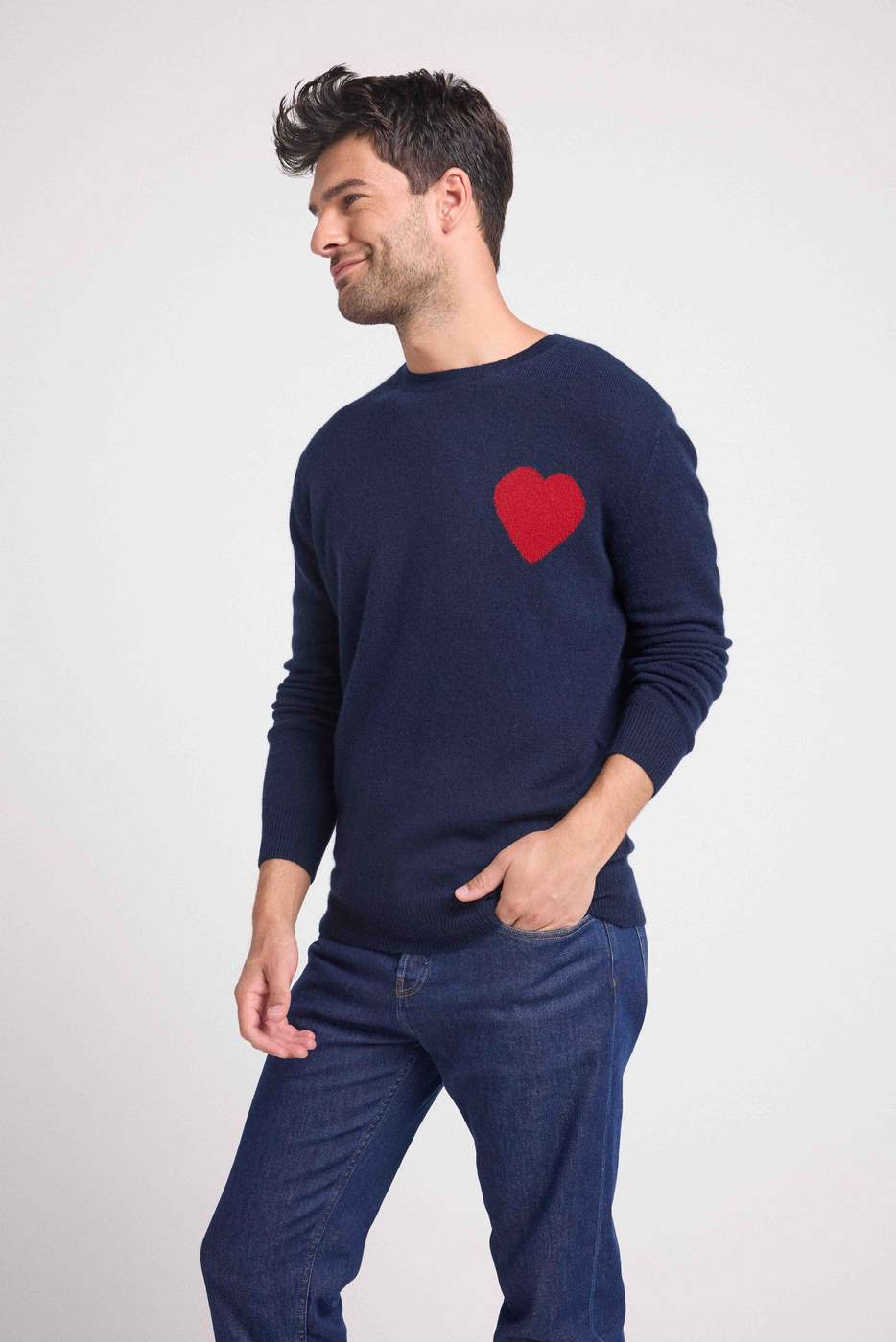 Jersey Cuello Redondo Love Heritage Zemir - Azul Marino Rojo