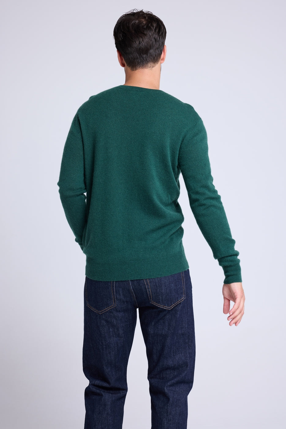 Zemir Love Heritage Crew-Neck Jumper - Bottle Green Red