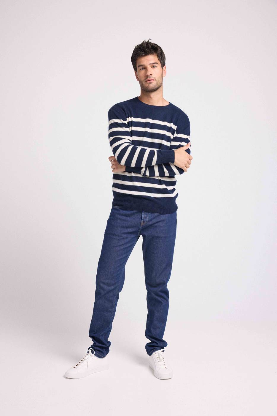 Jersey Marinero Zerol - Azul Marino Blanco