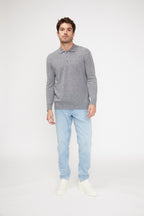 Pull Col Polo Zidane - Gris Fonce
