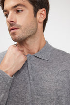Pull Col Polo Zidane - Gris Fonce