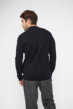 Pull Col Polo Zidane - Noir