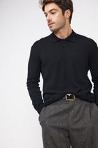 Pull Col Polo Zidane - Noir