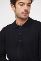 Pull Col Polo Zidane - Noir
