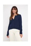 Cardigan Col Rond Zika - Bleu Marine
