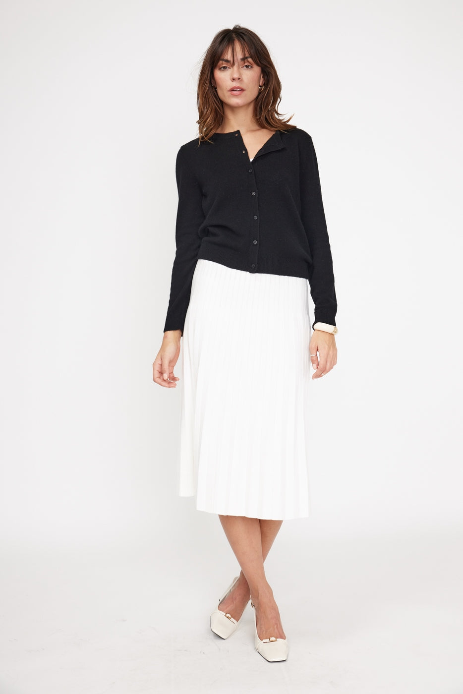 Cardigan Col Rond Zika - Noir