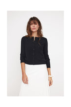 Cardigan Col Rond Zika - Noir