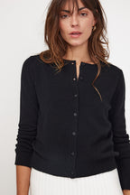 Cardigan Col Rond Zika - Noir