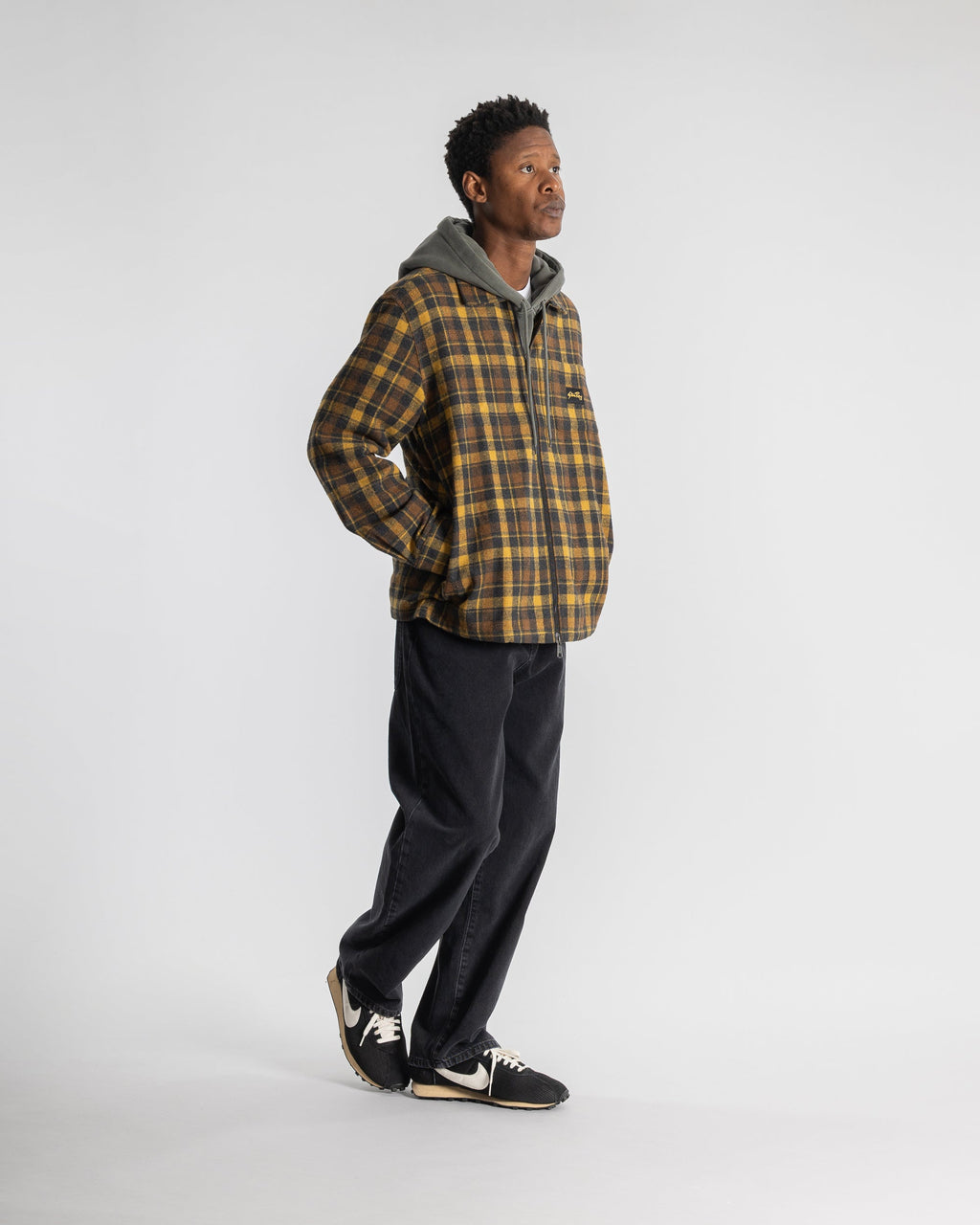 Zip Shirt - Acorn Plaid