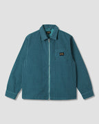 Camisa con cremallera - Azul/Verde azulado Hickory