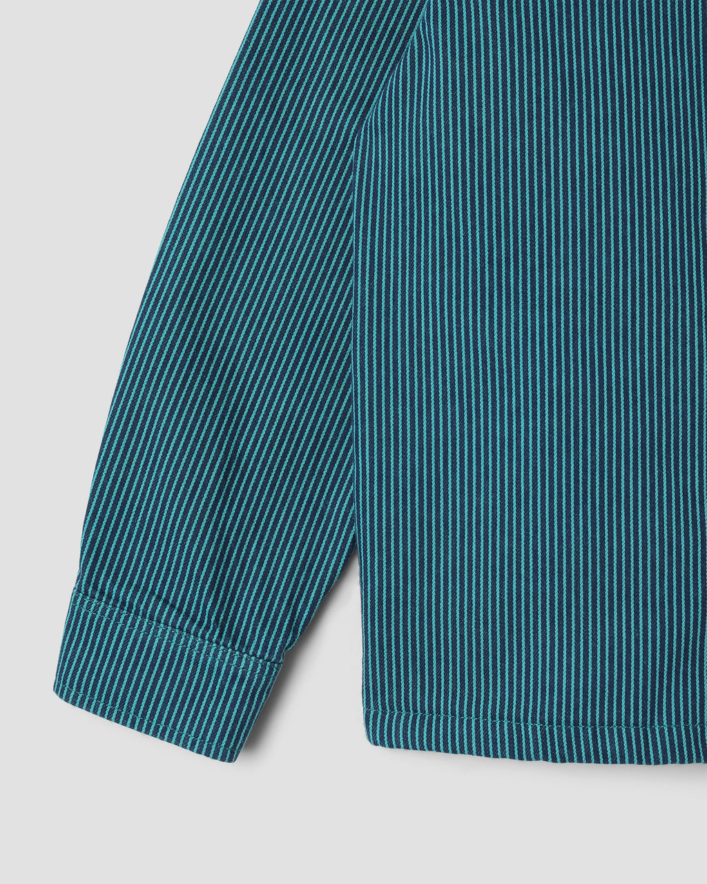 Camisa con cremallera - Azul/Verde azulado Hickory