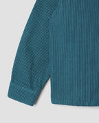 Camisa con cremallera - Azul/Verde azulado Hickory