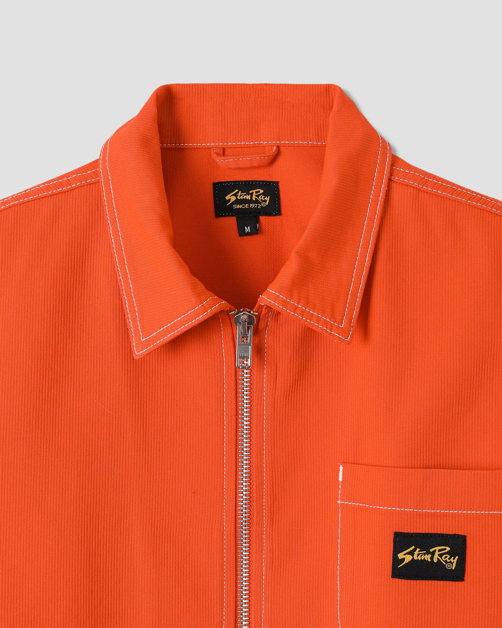 Camisa con cremallera - Bedford rojo descolorido