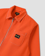 Camisa con cremallera - Bedford rojo descolorido