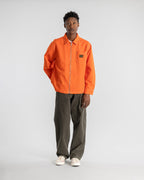 Camisa con cremallera - Bedford rojo descolorido