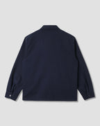 Zip Shirt - Navy Bedford
