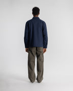 Zip Shirt - Navy Bedford