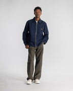 Zip Shirt - Navy Bedford