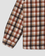 Zip Shirt - Tan Plaid