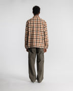 Zip Shirt - Tan Plaid
