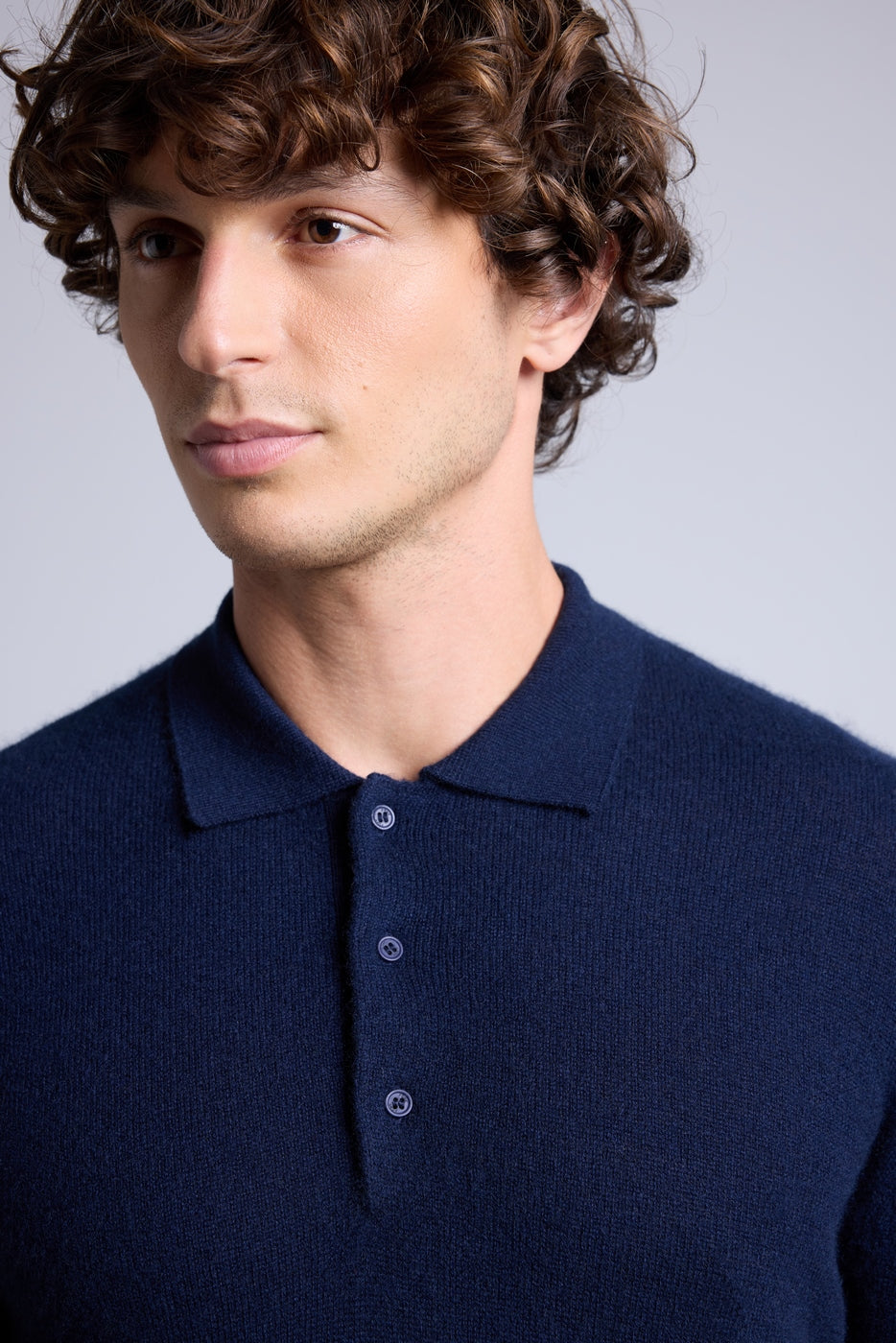 Jersey de cuello polo Zizou - Azul marino - Hombre