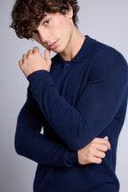 Jersey de cuello polo Zizou - Azul marino - Hombre