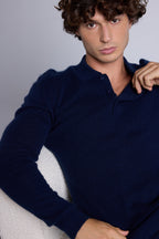 Jersey de cuello polo Zizou - Azul marino - Hombre