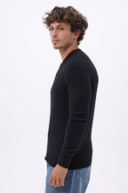 Pull Col Polo Zizou - Noir - Homme