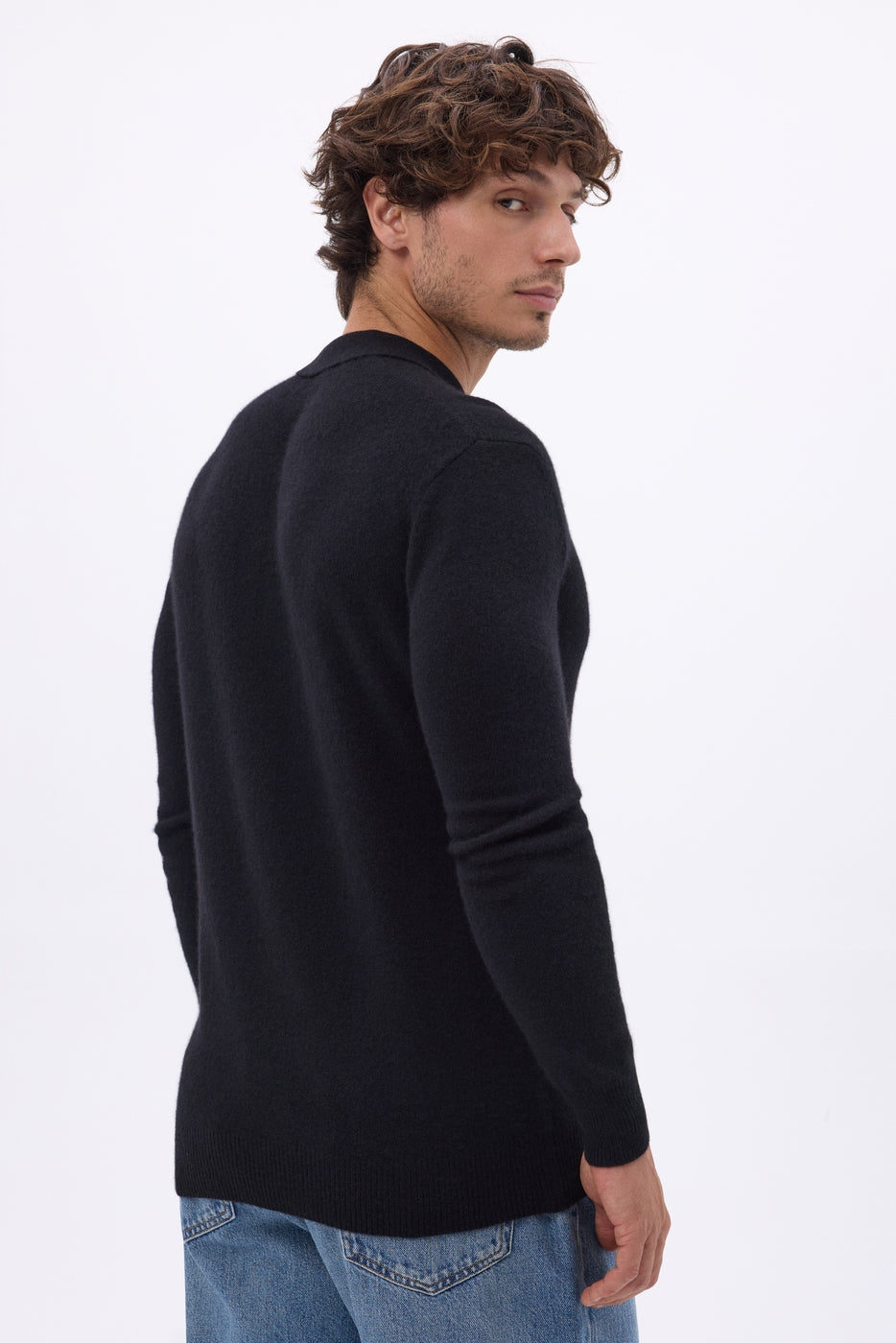 Pull Col Polo Zizou - Noir - Homme