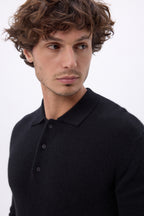 Pull Col Polo Zizou - Noir - Homme