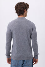 Jersey de cuello polo Zizou - Gris oscuro - Hombre