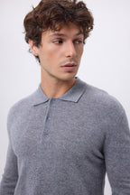 Jersey de cuello polo Zizou - Gris oscuro - Hombre