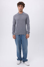 Jersey de cuello polo Zizou - Gris oscuro - Hombre